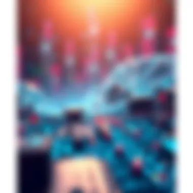 Technological Innovations Shaping the Metaworld An abstract visualization of technology driving the metaworld