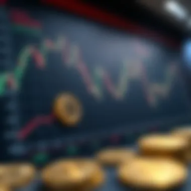 Graph depicting cryptocurrency trends