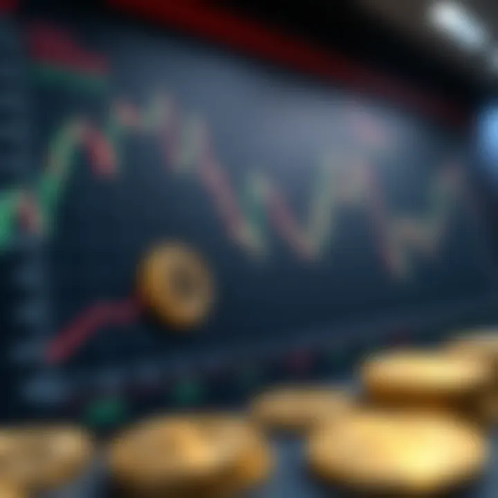 Graph depicting cryptocurrency trends