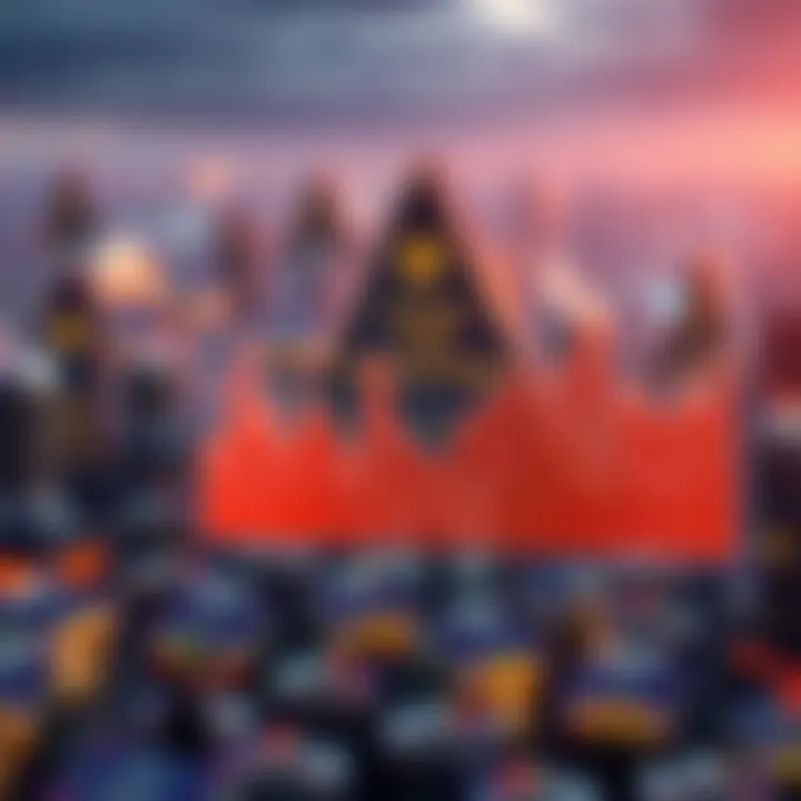 Graph showcasing NFT market trends