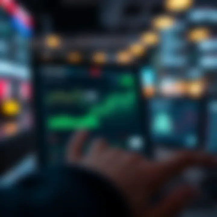 User interface of the Benzinga Pro app showcasing market data