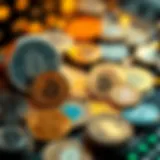 A visual representation of various cryptocurrencies