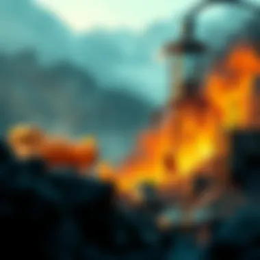 An illustration depicting environmentally friendly mining practices