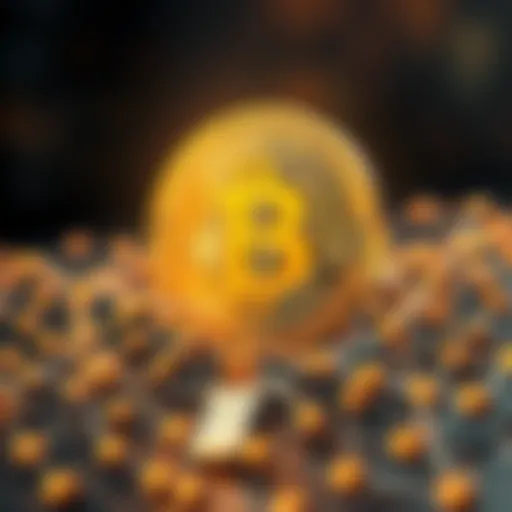 A visual representation of the Bitcoin blockchain.