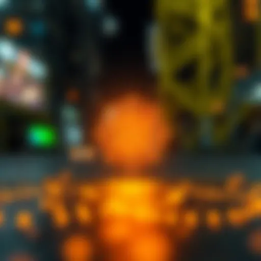 Visual representation of blockchain technology in crowdfunding