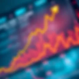Graph depicting cryptocurrency market trends