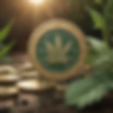 Infographic showcasing benefits of CannabisCoin investment