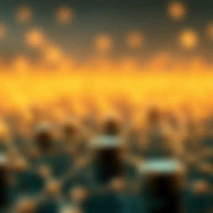 Blockchain network illustrating Cardano's staking mechanism