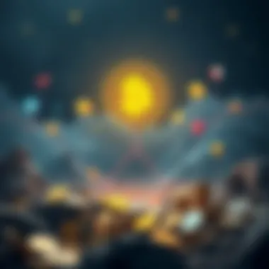 Diverse Cryptocurrency Landscape An infographic detailing different types of cryptocurrencies