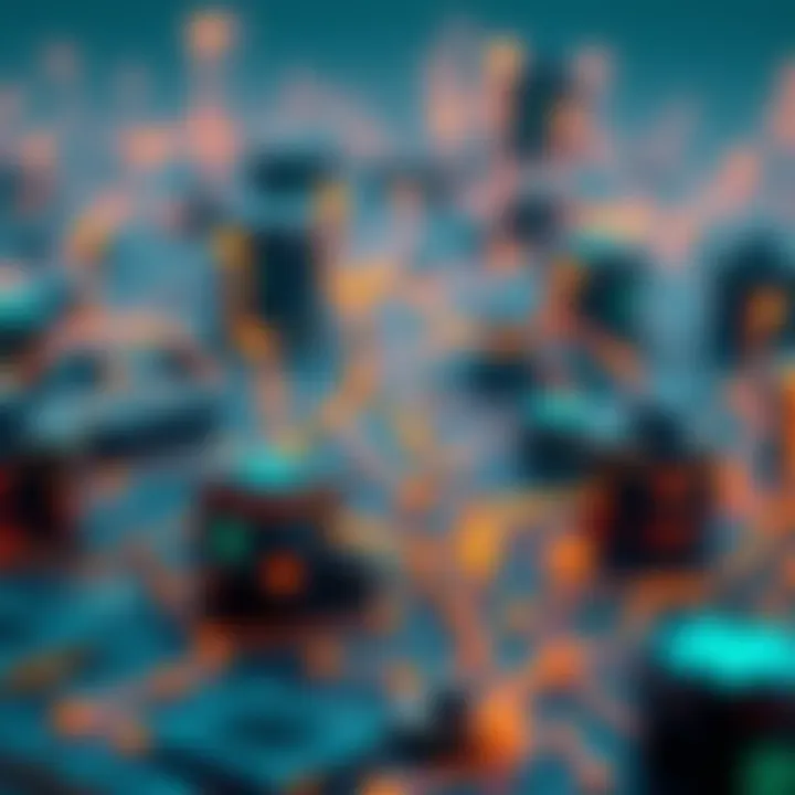 Smart Contracts in Blockchain Ecosystems Illustration of smart contracts in blockchain ecosystems