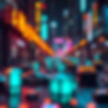 Visual representation of blockchain technology for NFTs