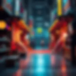 Conceptual illustration of NFT digital art