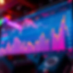 Graph showcasing the volatility of cryptocurrency prices over time