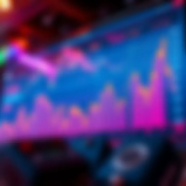 Graph showcasing the volatility of cryptocurrency prices over time