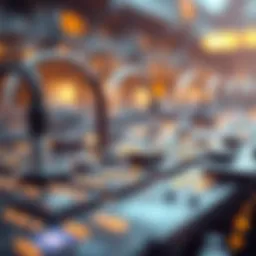 Visual representation of blockchain technology