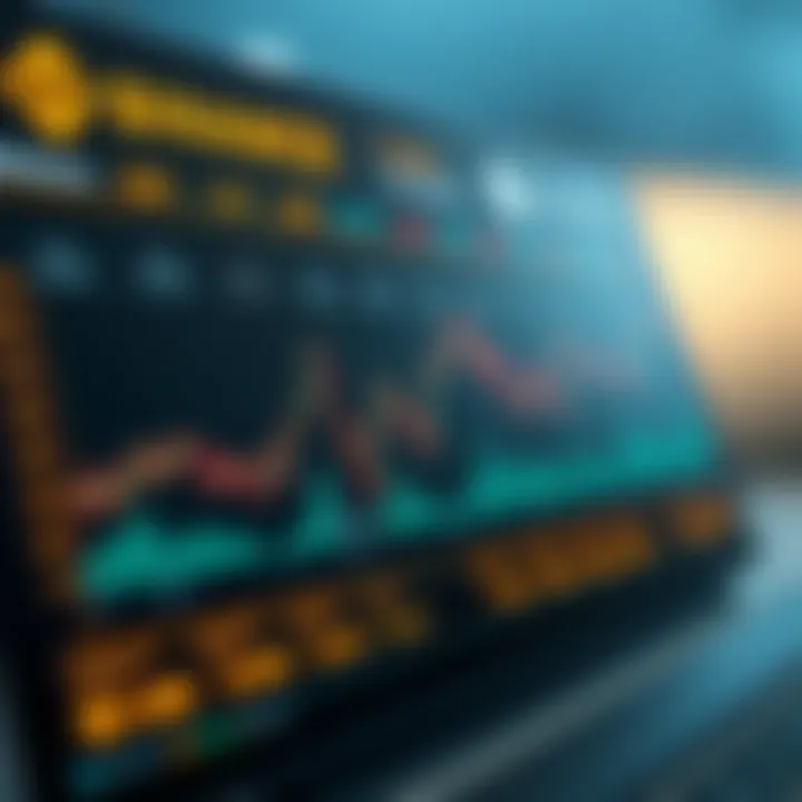 A graph illustrating trading volumes on Binance in comparison to competitors