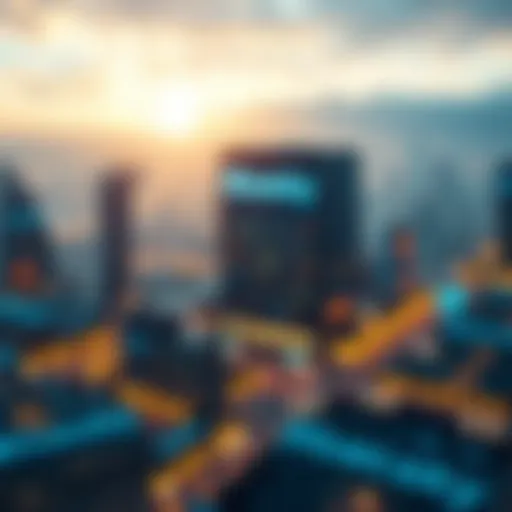 Visual representation of Bluesky blockchain technology