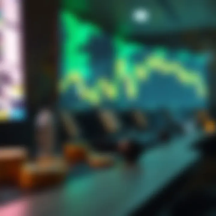 Conceptual visualization of crypto arbitrage opportunities