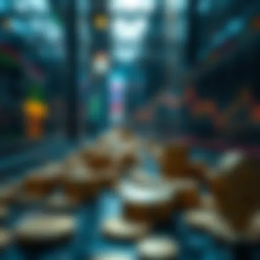 An illustrative representation of cryptocurrency ETFs market dynamics