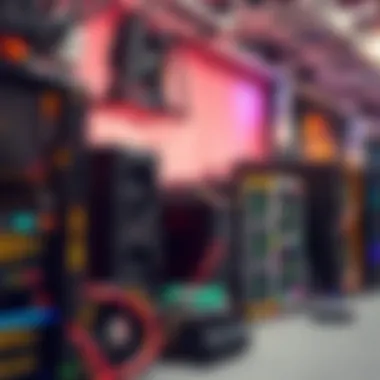 Mining Hardware Variety for Digital Assets Diverse mining hardware setup for digital asset generation