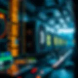 Visual representation of cryptocurrency mining technology