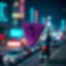 Visual representation of Tron crypto logo and free distribution concept