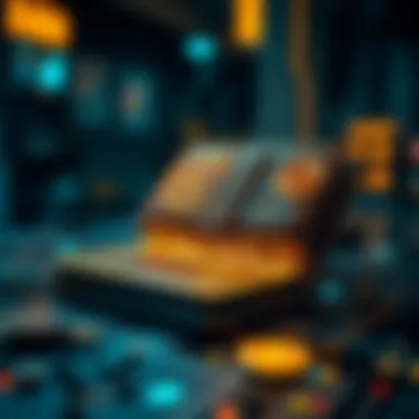 Future of Wallet Technology A futuristic representation of blockchain technology and wallet evolution