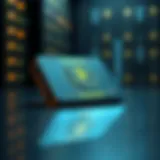 A secure hardware wallet showcasing its sleek design and advanced technology