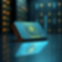 A secure hardware wallet showcasing its sleek design and advanced technology