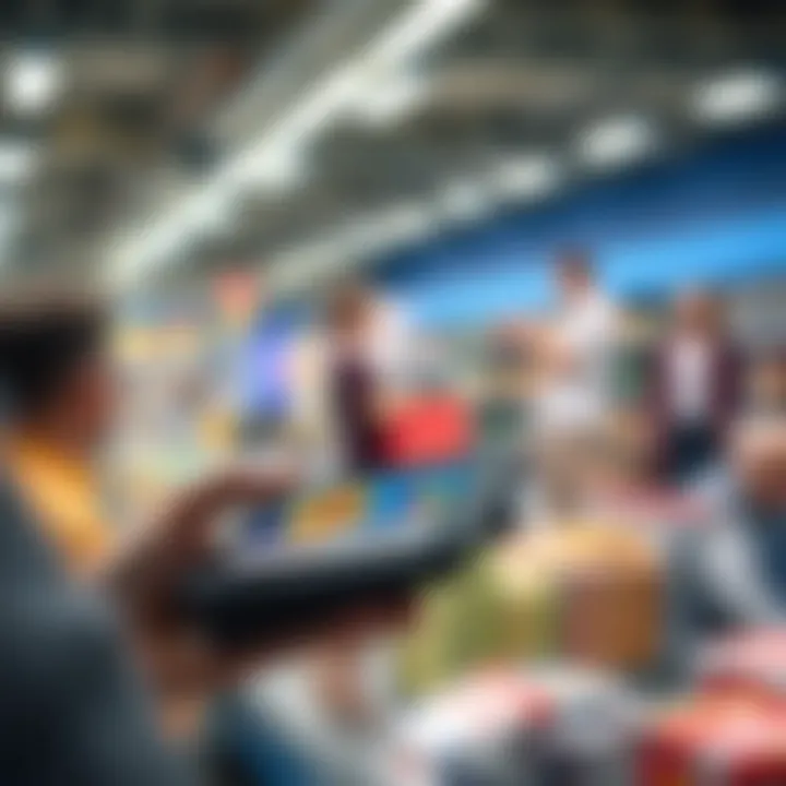 Digital wallet displaying Bitcoin transactions at a store