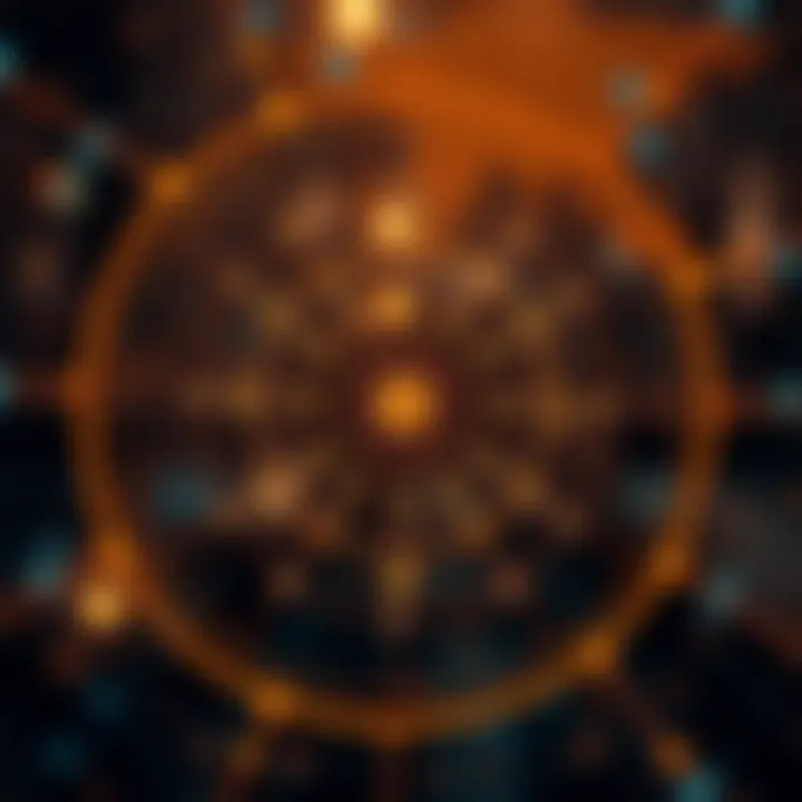 Diagram illustrating the interconnections in cryptocurrency finance