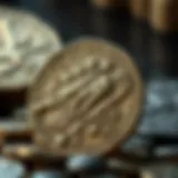 Ancient coins showcasing intricate designs