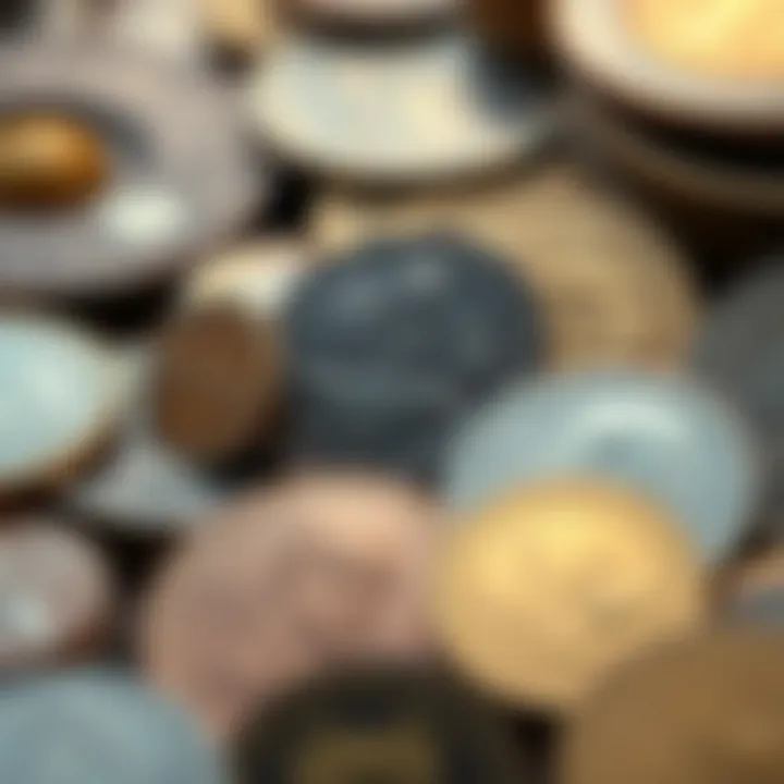 Collection of diverse historical coins