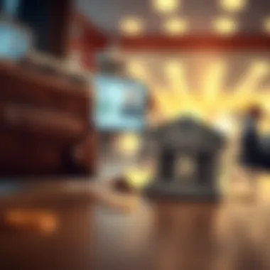 A conceptual image showing the flow of funds from a wallet to a bank account