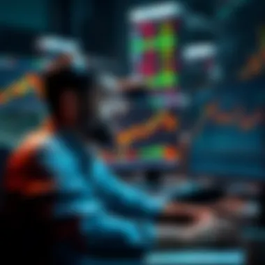 A trader analyzing market trends on multiple screens