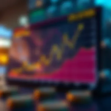 Graph illustrating market trends in cryptocurrency investments