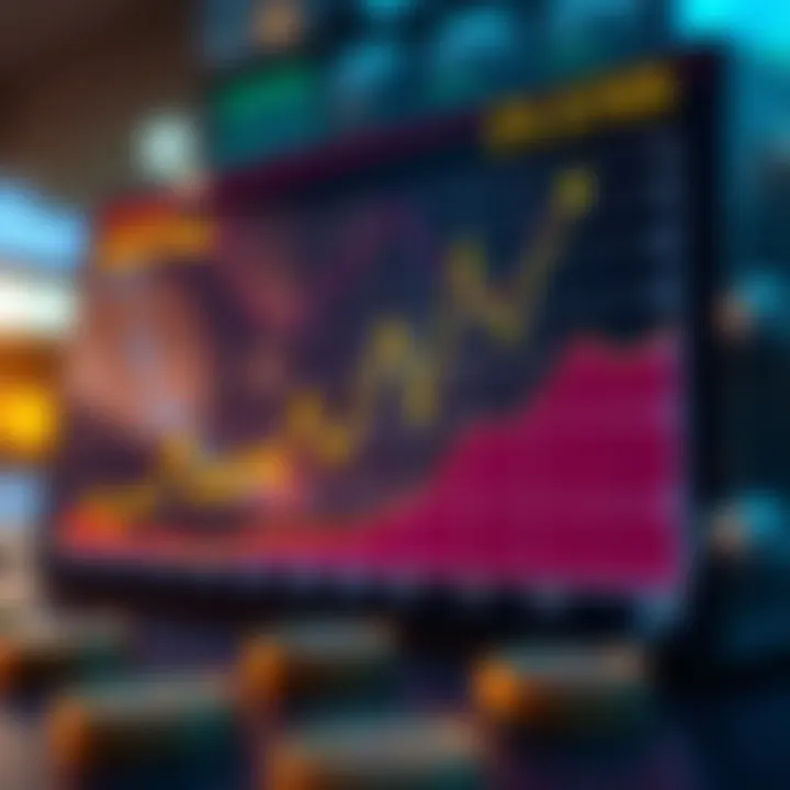 Graph illustrating market trends in cryptocurrency investments