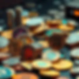 A visual representation of various cryptocurrencies