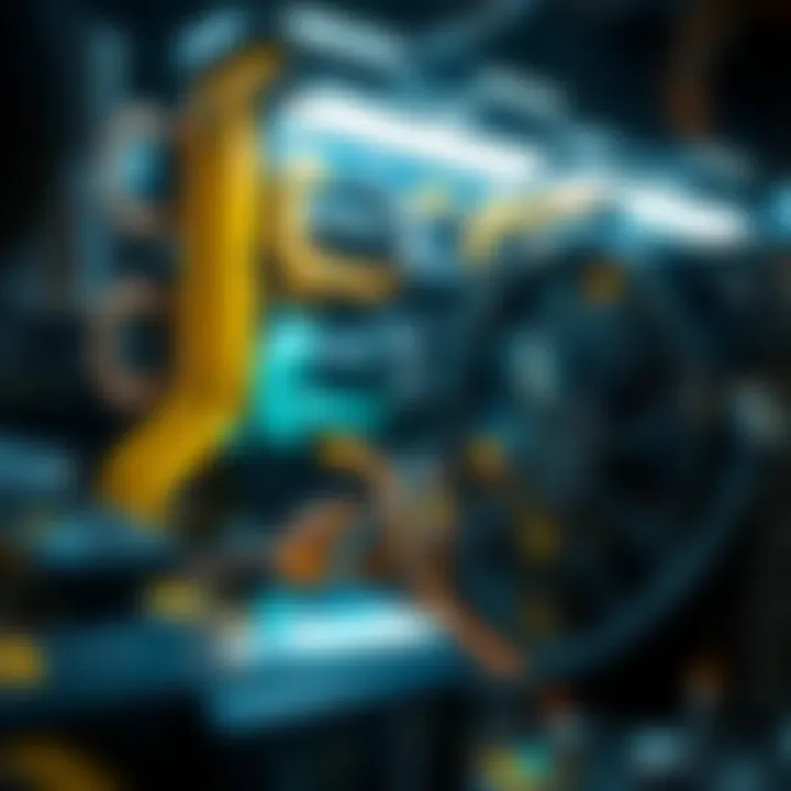 Technological Advancements in Mining Hardware Illustration of technological advancements in mining hardware