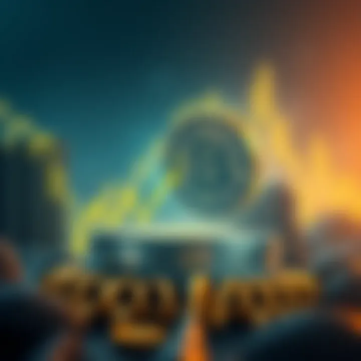 Graph illustrating the coin drop phenomenon in market movements