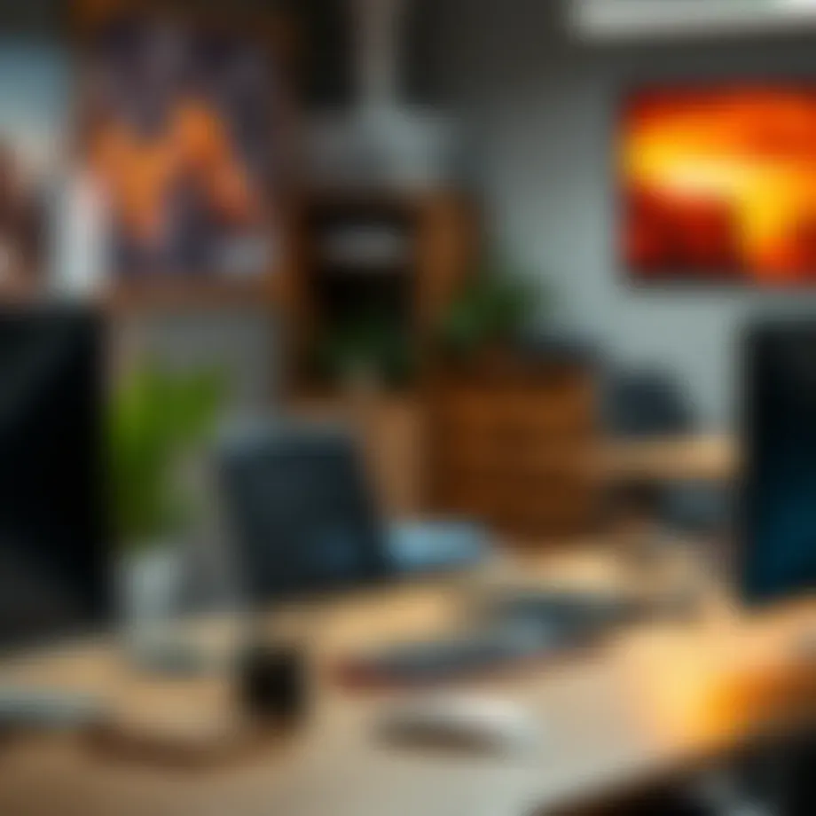 An ergonomic workspace featuring Ergopad