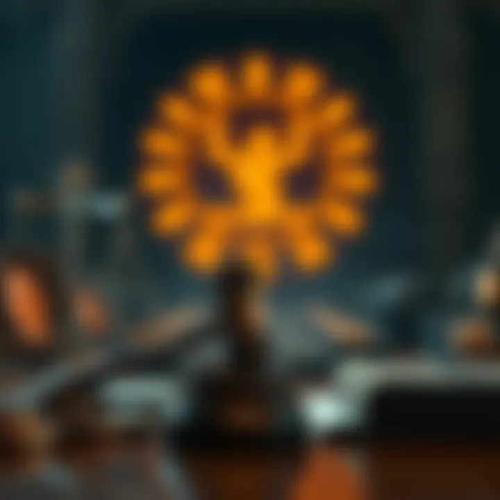 Conceptual image highlighting legal considerations surrounding NFT ownership.