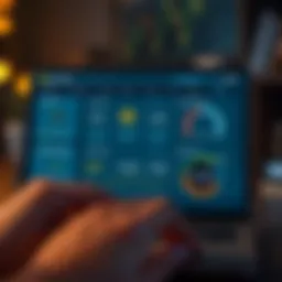 User interface of TrustCoin wallet displaying asset management features