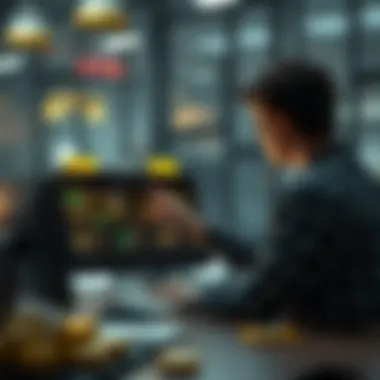 User interaction with a cryptocurrency sell page