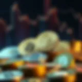 Visual representation of top cryptocurrencies