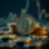 Conceptual representation of base coins in cryptocurrency trading