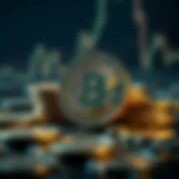 Conceptual representation of base coins in cryptocurrency trading