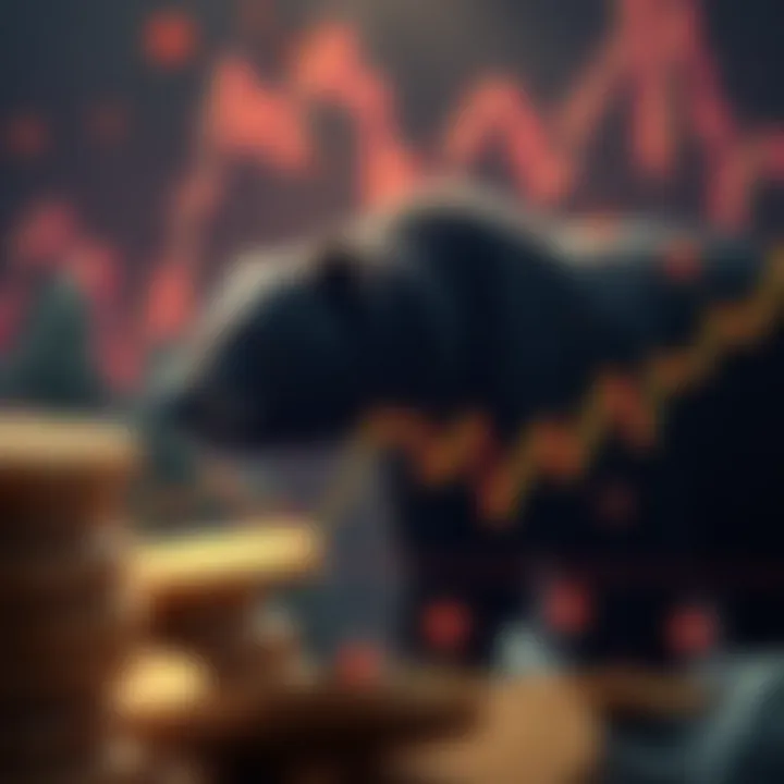 Graph depicting bear market trends