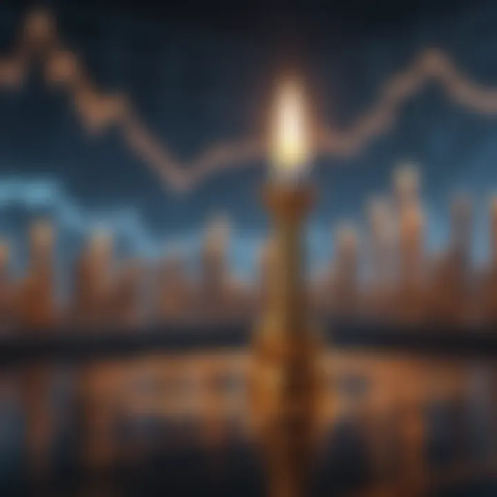 A chart displaying the impact of candlestick patterns on trading strategies