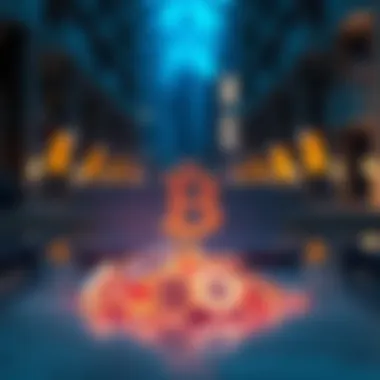 Cryptocurrency Withdrawal Concept Conceptual representation of cryptocurrency withdrawal